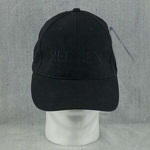 Redken 5th Avenue NYC Black Strap Back Ball Cap by Fersten Organic Cotton OSFA